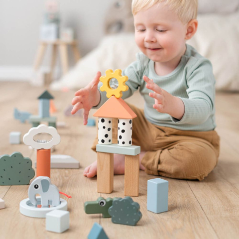 Set de constructie Done by Deer din lemn 34 piese Deer Friends [5]