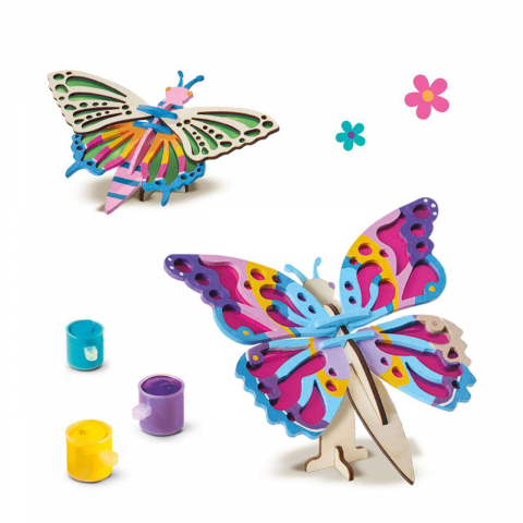 Set de Decorat Fluturi din Lemn [4]