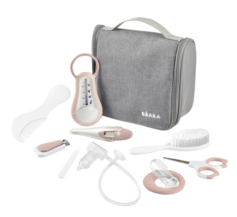 Produse pentru baie - Set de ingrijire Beaba 10 piese Old Pink