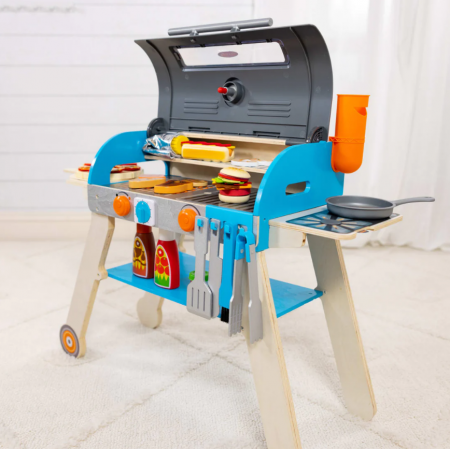 Set de joaca din lemn cu accesorii Grill si Pizza [2]