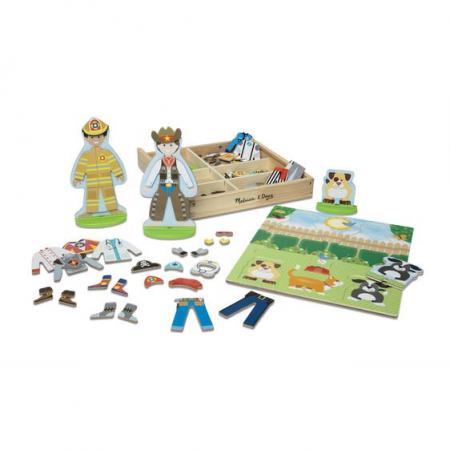 Papusi si accesorii - Set de joaca magnetic Meserii