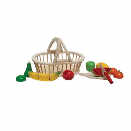 Jucarii de rol - Set de Joaca New Classic Toys Cosulet cu Fructe