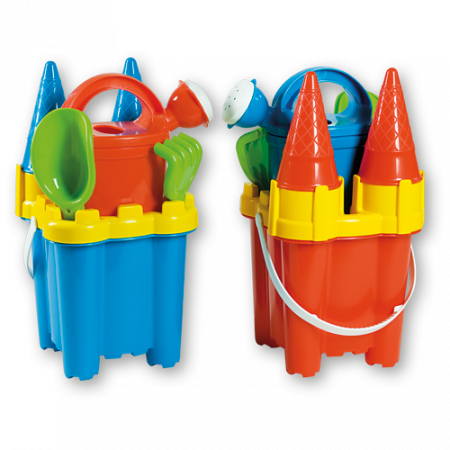 Jucarii de apa si nisip - Set de joaca pentru plaja cu galetusa si stropitoare