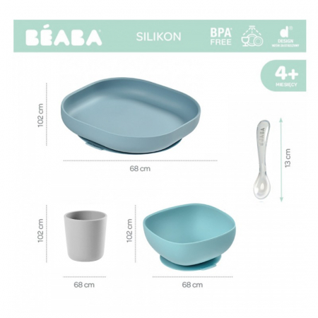 Set de masa silicon Beaba 4 piese Jungle [2]