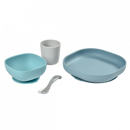 Set de masa silicon Beaba 4 piese Jungle [1]
