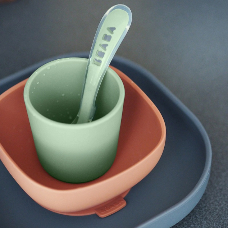 Set de masa silicon Beaba 4 piese Mineral [2]