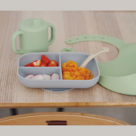Set de masa silicon Beaba Essentials Grey/Sage Green [6]