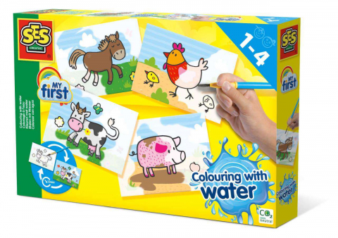 Arta si creatie - Set de Pictat cu Apa-Ferma Animalelor