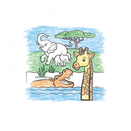 Set de pictura cu apa Safari Melissa and Doug [0]