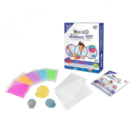 Jucarii educative - Set educativ Buki France Mini Laboratorul de Mingi Saltarete