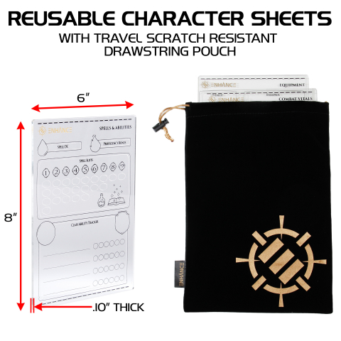 Set Fise Reutilizabile DnD ENHANCE Gaming [1]