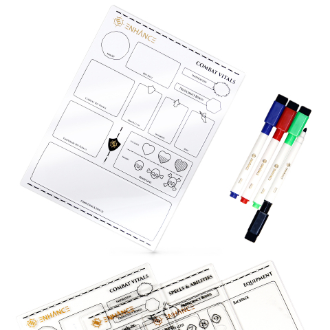 Jocuri de societate - Set Fise Reutilizabile DnD ENHANCE Gaming