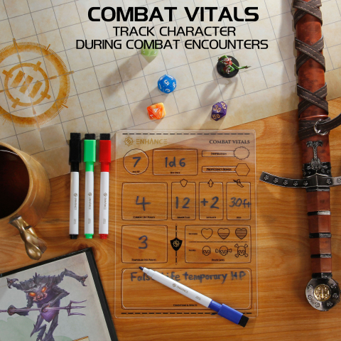 Set Fise Reutilizabile DnD ENHANCE Gaming [4]