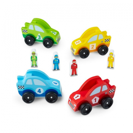 Set masinute de curse din lemn Melissa and Doug [0]