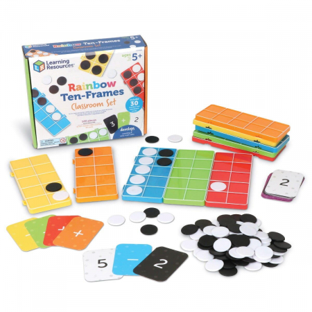 Jocuri educative - Set matematic baza 10 - Curcubeu
