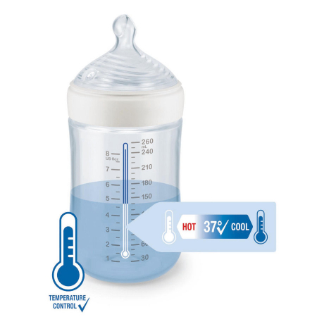 Set Nuk Nou Nascut Nature Sense Start cu Control Temperatura Alb [2]