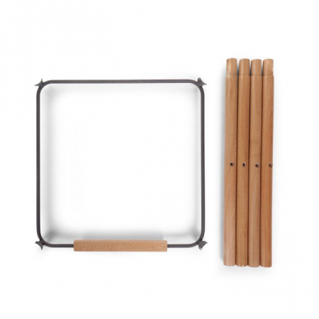 Scaune masa bebe - Set picioare cu suport pentru scaun de masa Childhome Evolu Natural/Antracit