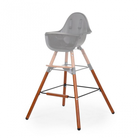 Set picioare cu suport pentru scaun de masa Childhome Evolu Nuc/Negru [1]