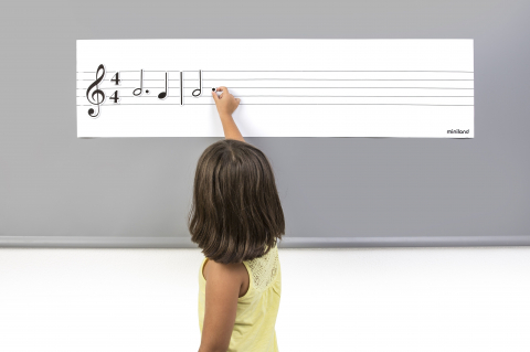 Set Portativ cu 85 note muzicale magnetice [2]