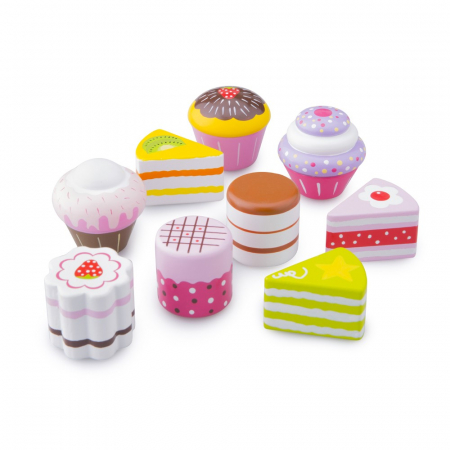 Jucarii de rol - Set Prajituri in Cutie de Cadou, New Classic Toys