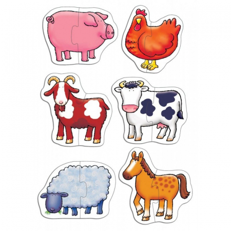 Jocuri tip puzzle - Set Puzzle Educativ Orchard Toys Ferma