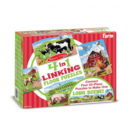 Set puzzle podea conectabile Ferma Melissa and Doug [1]