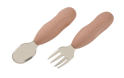 Articole hranire copii - Set tacamuri inox Beaba Praline