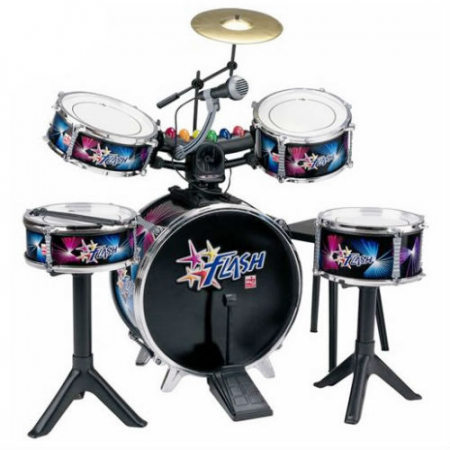 Set tobe (baterie) FLASH  cu lumini si microfon Reig Musicales [1]