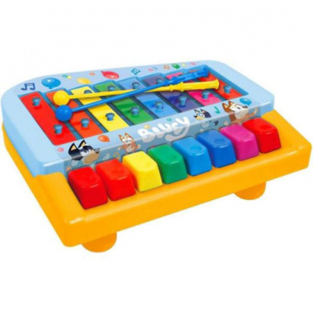 Jucarii muzicale - Set Xilofon si Pian 8 note Bluey