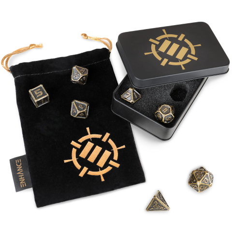Set Zaruri Metalice ENHANCE Gaming Ancient Bronze DnD