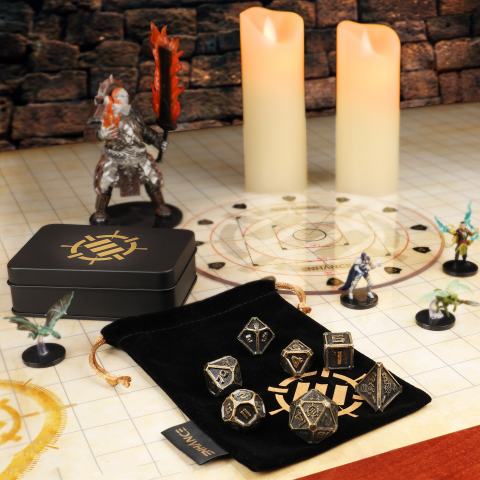 Set Zaruri Metalice ENHANCE Gaming Ancient Bronze DnD [5]