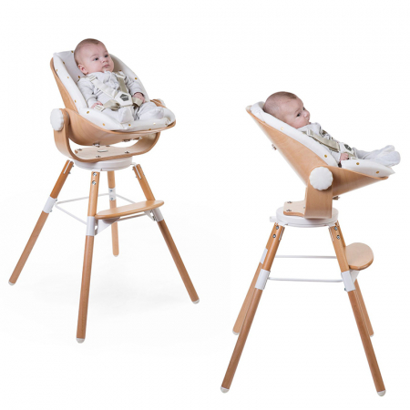 Sezut nou-nascut pentru scaun de masa Childhome Evolu 2/Evolu One.80, Natural/Alb [4]