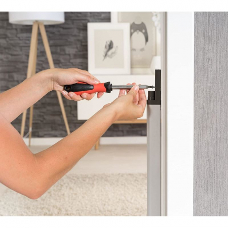 Sistem de instalare rapida EasyFix pentru porti de siguranta extensibile DesignLine, aluminiu, Reer [5]