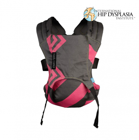 Marsupii bebe - Sistem de purtare We Made Me Venture Bubblegum/Charcoal Zigzag
