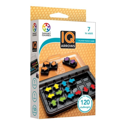 Jocuri tip puzzle - Smart Games - IQ Arrow, joc de logica cu 120 de provocari