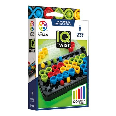 Jucarii si jocuri copii - Smart Games - IQ Twist, joc de logica cu 120 de provocari