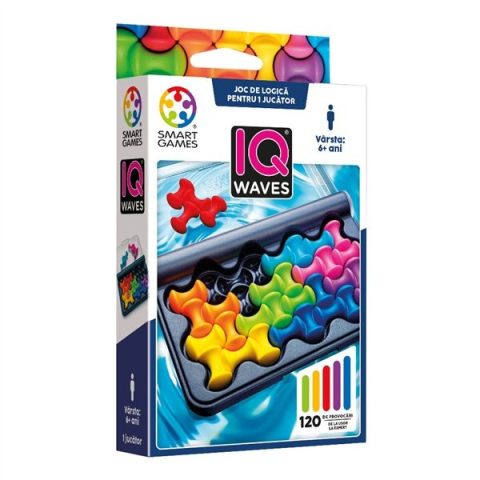 Jocuri tip puzzle - Smart Games - IQ Waves, joc de logica cu 120 de provocari