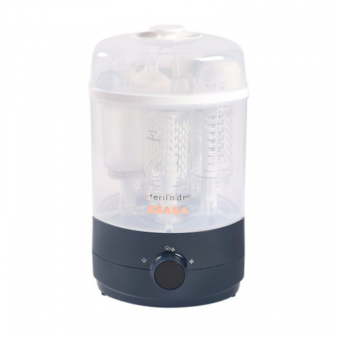 Sterilizatoare biberoane - Sterilizator 2 in 1 cu uscare Beaba Steril N Dry Night Blue