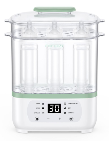 Sterilizatoare biberoane - Sterilizator cu abur pentru biberoane 8 in 1 Momcozy