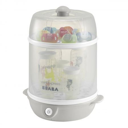 Sterilizatoare biberoane - Sterilizator Electric 2 in 1 Beaba Grey-Resigilat