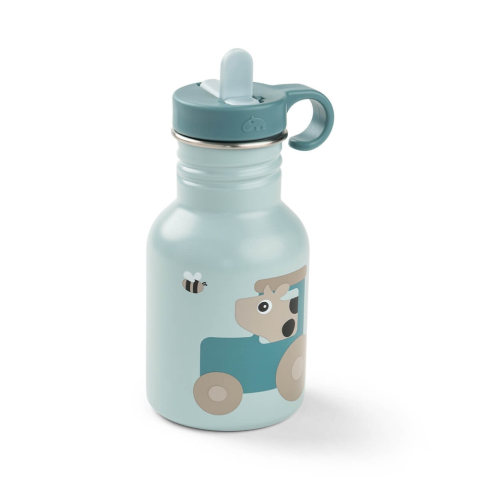 Cani si pahare - Sticla din inox pentru copii Done by Deer Tiny Farm Albastru 350 ml