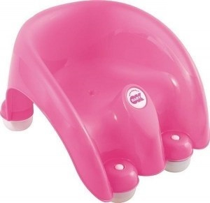 Produse pentru baie - Suport ergonomic Pouf - OK Baby - roz inchis