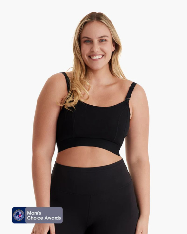 Lenjerie mamici - Sutien alaptare Momcozy pentru pompa de san Hands-free YN08 Black 2XL