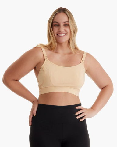 Lenjerie mamici - Sutien alaptare Momcozy pentru pompa de san Hands-free YN08 Skin M