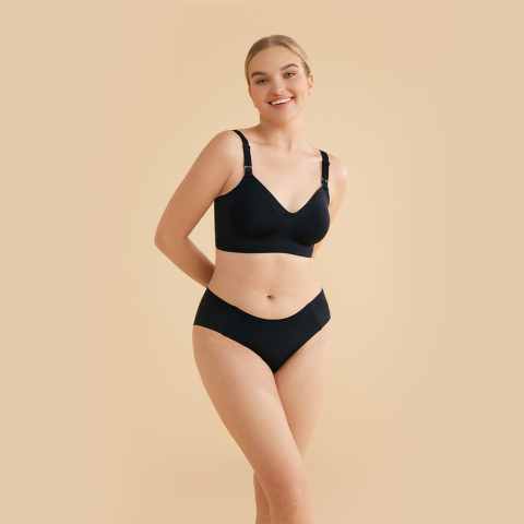 Articole mamici - Sutien alaptare Momcozy YN21 Black 2XL