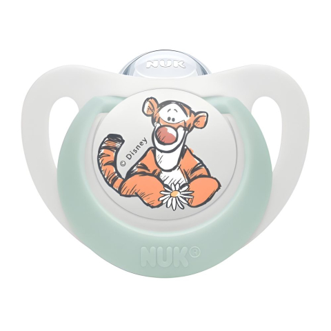 Biberoane tetine suzete - Suzeta Nuk Disney Winnie the Pooh Silicon M1 0-6 luni, Tigru