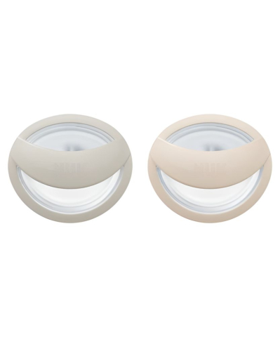 Biberoane tetine suzete - Suzeta Nuk Mommyfeel Silicon 0–6 luni Set 2 bucati Gri