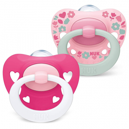 Suzeta Nuk Signature Silicon M2 Roz 6-18 luni Set 2 Bucati [1]