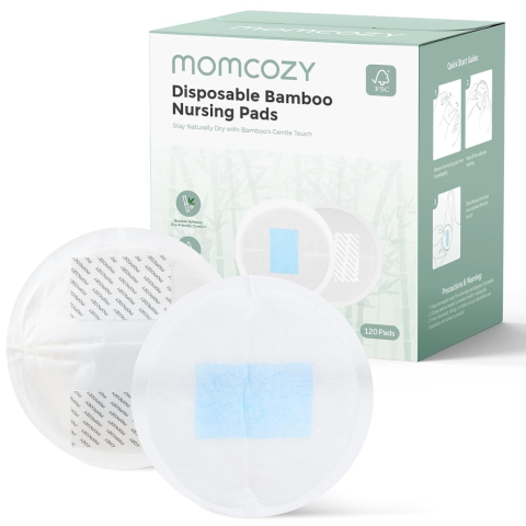 Accesorii alaptare - Tampoane de san din bambus Momcozy 120 buc