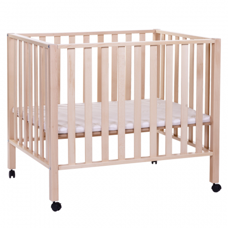 Patuturi - Tarc Childhome 94 cu roti 75x95 cm Lemn,  Natural
